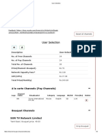 User Selection: À La Carte Channels (Pay Channels)