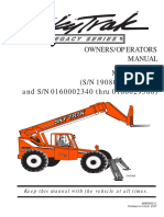 Owners/Operators Manual Model 10054 (S/N 19080 Thru 19987 and S/N 0160002340 Thru 0160029586)