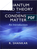 Quantum Field Theory and Condensed Matter