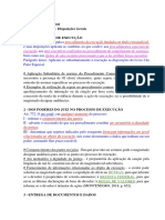 Ponto 01 - Execução - Disposições Gerais