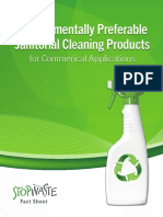 Janitorial Cleaning Products Fact Sheet