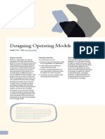 Designing Operating Models OVERVIEW SC - 2019