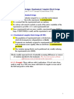 Topic 6. Two-Way Designs: Randomized Complete Block Design