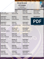 2019 Orlando City Soccer Schedule