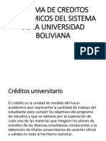 Sistema de Creditos Bolivia