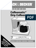 Manual Cafetera Black and Decker Coffeematic