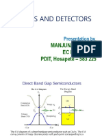 Sources and Detectors: Manjunatha. K. H. EC Department PDIT, Hosapete - 583 225