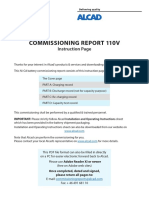 Commissioning Report Alcad 110V PDF