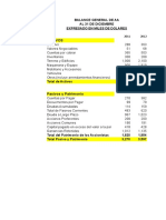 Ejemplo de Calculos de Analisis Vertical y Horizontal