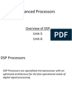 Advanced Processors: Overview of DSP Unit-5 Unit-6