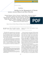 Clinical Practice Guideline For The Management of Chronic Kidney Disease-Mineral and Bone Disorder