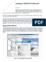 Mapped Face Meshing in ANSYS Workbench PDF