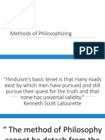 Methods of Philosophi