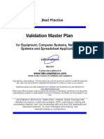 M 171 Validation Masterplan