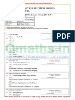 Downloaded From WWW - Qmaths.in: RRB NTPC Graduate 19th Jan 2017 Shift 3