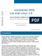 Webinar Gratuito: Reconocimiento Web Con Kali Linux 2.0