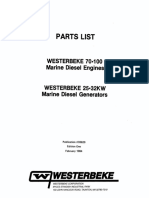 'Westerbeke: Parts List