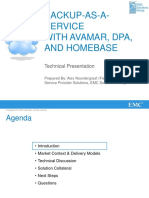 BaaS With Avamar and Home Base