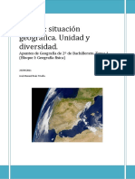 Tema1.Situacion Geográfica. Unidad y Diversidad