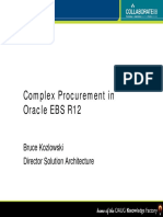 Complex Procurement in Oracle EBS R12: Bruce Kozlowski Director Solution Architecture