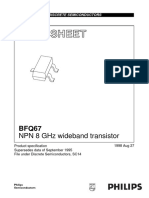 Data Sheet: NPN 8 GHZ Wideband Transistor