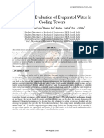 Performance Evaluation of Evaporated Water PDF