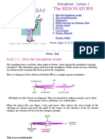 The Resonators: SAX 1.1 - How The Saxophone Works