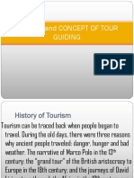 History of Tour Guiding