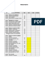 Analisis de Costos Unitarios