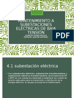 Unidad 4 Mantenimiento A Subestaciones Eléctricas de Baja Tensión