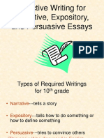 Effective Writing For Narrative, Expository, and Persuasive Essays