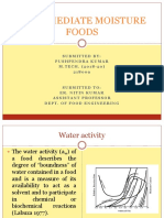 Intermediate Moisture Foods