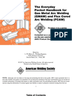 AWS - The Everyday Pocket Handbook For Gas Metal Arc Welding GMAW and Flux Cored Arc Welding FCAW