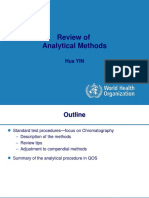 Review of Analytical Methods: Hua Yin