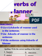 Grade 4 Ppt. English. Adveb of Manner