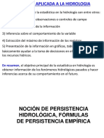 Persistencia Hidrológica