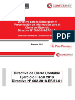 DGCP - Directiva #002-2018-EF-51.01 (Presentac Informac Financiera y Pptaria Cierre 2018)