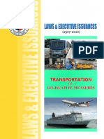 LAWS & EXECUTIVE ISSUANCES: TRANSPORTATION (1907-2010) Vol. 1