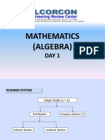 Mathematics (Algebra) : Engineering Review Center