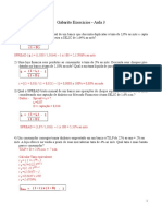 Exercicios Com Resposta - Taxa de Juros