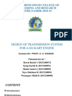 Presentation On Design of Transmission System For A Gokart