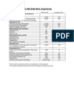 FEE AND DUES (M.Sc. Engineering) : Non-Recurring (Payable at The Time of Admission)