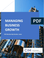 Managing Growth Business