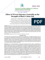 Effect of Woven Polyester Geotextile On The Strength of Black Cotton Soil