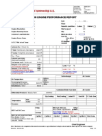 407.001 Main Engine Performance Report