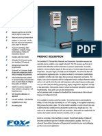 FT2 Flow Temperature Thermal Mass Transmitter
