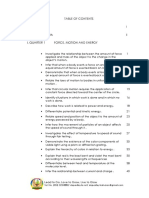 Grade 8 Science - Table of Contents