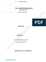 033 - CE8392, CE6301 Engineering Geology - Notes