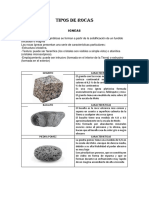 Tipos de Rocas