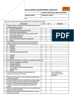 2019 Brigada Eskwela Monitoring Checklist